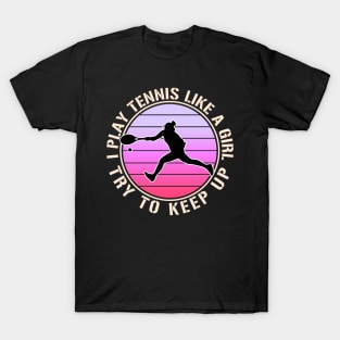 Vintage Women Tennis T-Shirt